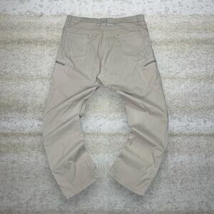 Vintage Y2K Wrangler Hiking Pants 40x32 Relaxed Fit Light Tan Light Weight